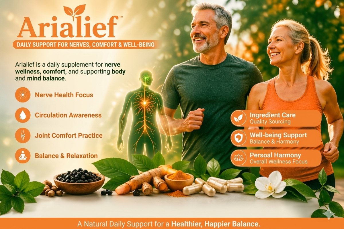 Arialief – Natural Relief for Nerve Pain, Stress, and Joint Discomfort
