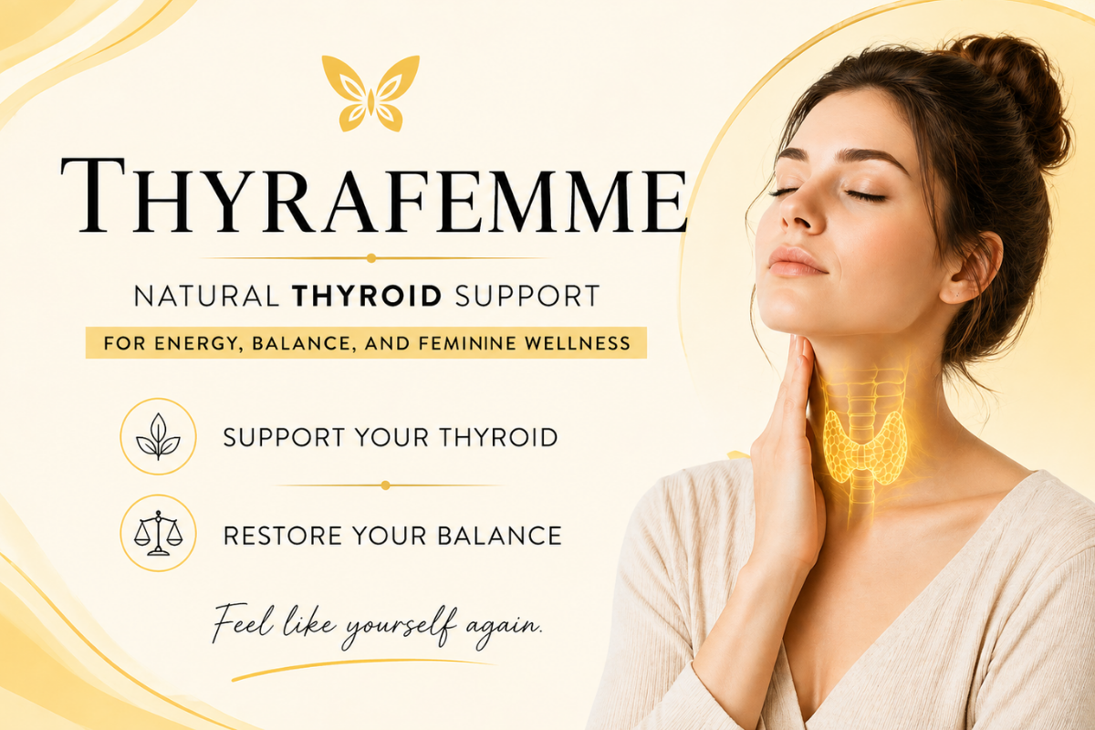 THYRAFEMME™ – Natural Thyroid Support for Energy, Balance & Feminine Wellness