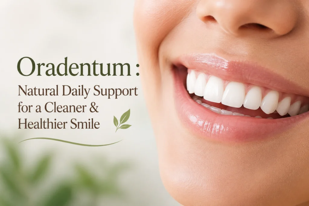 Oradentum : Natural Daily Support for a Cleaner & Healthier Smile ð¿