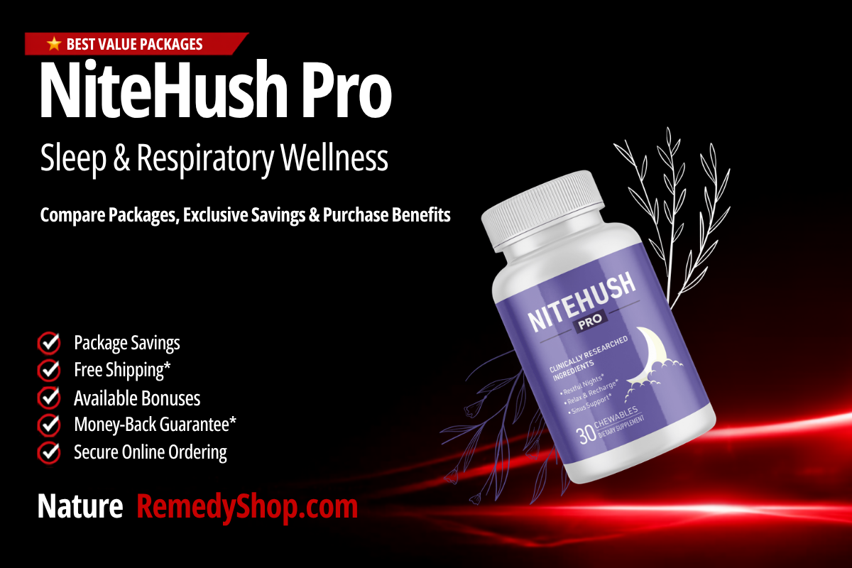 NiteHush Pro – Sleep & Respiratory Wellness Support with Discounts, Free Shipping & 2 Free Bonuses