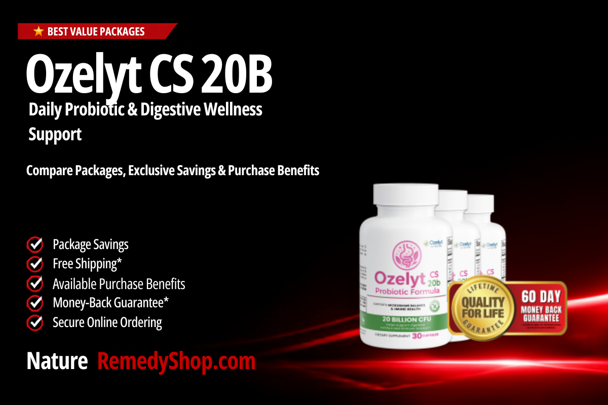 Ozelyt CS 20B – With Exclusive Discounts, Free Shipping & Daily Probiotic Support