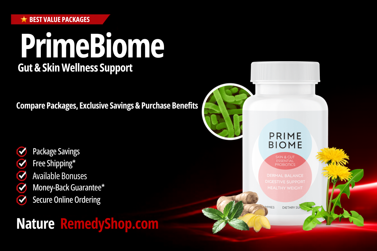 PrimeBiome – With Exclusive Discounts, Free Shipping & Gut Wellness Support