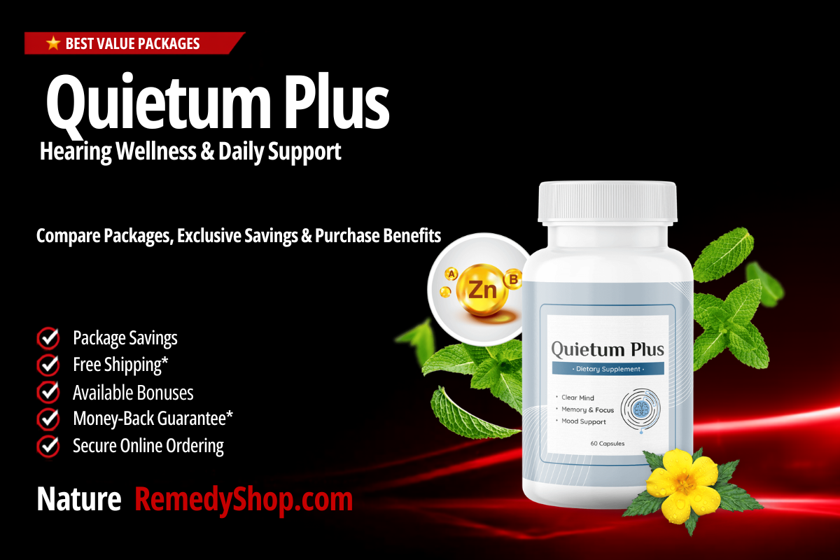 Quietum Plus – With Exclusive Discounts, Free Shipping & Hearing Wellness Support